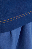 Thumbnail for your product : Paper London Hamilton Asymmetric Layered Cotton-blend Skirt