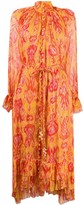 Thumbnail for your product : Zimmermann Abstract Print Silk Dress
