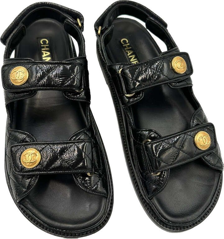 Chanel Leather sandals - ShopStyle