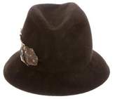 Thumbnail for your product : Lola Hats Feather Embellished Fedora