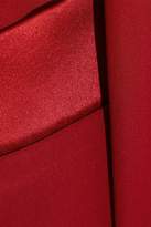 Thumbnail for your product : Fleur Du Mal Double-breasted Satin-trimmed Washed-silk Blazer