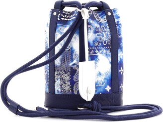 Louis Vuitton Louis Vuitton CHRISTOPHER PM blue bandanna backpack