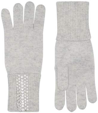 William Sharp Cashmere Crystal Embellished Gloves