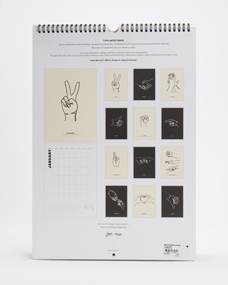 Typo - Women's Neutrals All Stationery - 2021 A3 Art Series Calendar - Size One Size at The Iconic