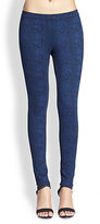 Thumbnail for your product : Joie Keena Snakeskin-Print Stretch-Ponte Leggings
