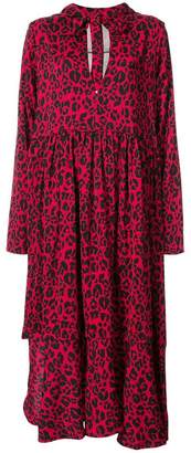 Barbara Bologna leopard print hooded dress