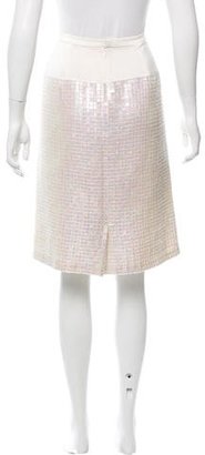 Dries Van Noten Silk Sequin Skirt w/ Tags