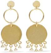 Thumbnail for your product : Luv Aj Gold-Tone Crystal Earrings