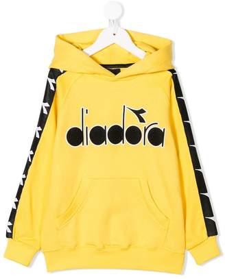 Diadora Junior logo printed hoodie