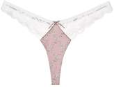 Thumbnail for your product : Fleur Du Mal Charlotte lace thong