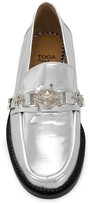 Thumbnail for your product : Toga Pulla Round Toe Front Buckle Loafers