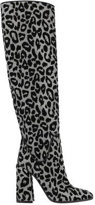 grey leopard boots