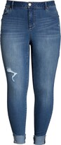 Thumbnail for your product : 1822 Denim Distressed Roll Ankle Jeggings