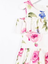 Thumbnail for your product : MonnaLisa Frilled Floral Dress