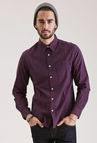 Thumbnail for your product : 21men 21 MEN Windowpane Print Collared Shirt