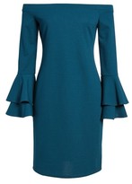 Thumbnail for your product : One Clothing Women's Ruffle Sleeve Sheath Dress