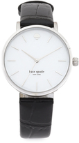 Thumbnail for your product : Kate Spade Embossed Alligator Metro Watch