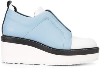 Pierre Hardy colour-block loafer shoes - women - Leather/rubber - 38