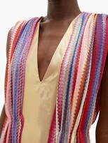 Thumbnail for your product : M Missoni Vintage-scarf Silk-blend Lamé Maxi Dress - Multi
