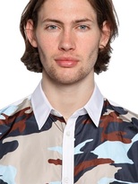 Thumbnail for your product : DSquared 1090 Cotton Poplin & Camouflage Nylon Shirt