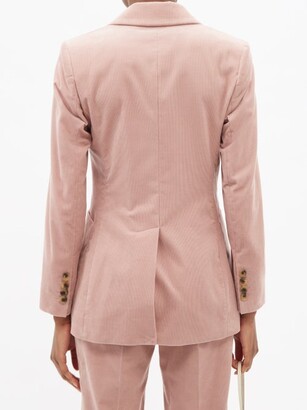 Bella Freud Bianca Cotton-corduroy Suit Jacket - Light Pink