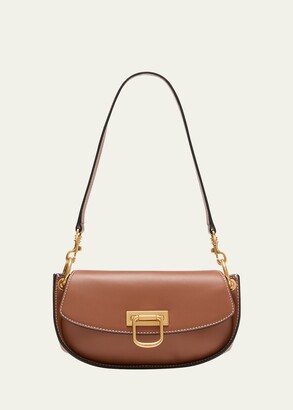 Clare Vivier Gigi Leather Crossbody Bag By in Brown - ShopStyle