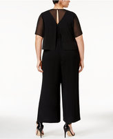 Thumbnail for your product : Alfani Plus Size Illusion Overlay Jumpsuit , Only at Macy's