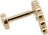 Thumbnail for your product : Porter Lyons Lune Cachée Threaded Flat Back Earring | .5GMS .1CT | Single - White