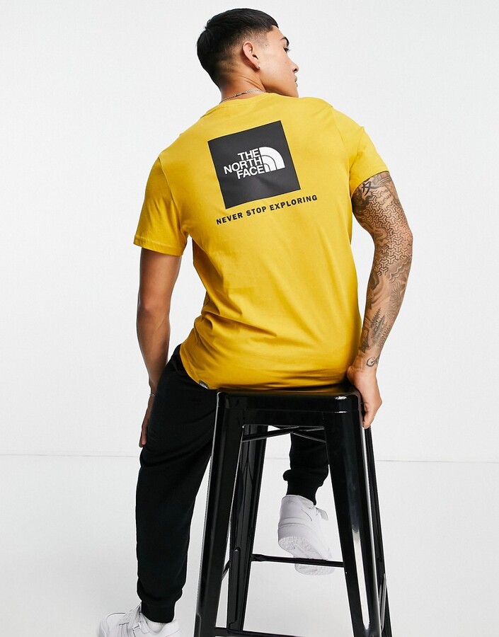 The North Face Red Box T Shirt Yellow - ShopStyle