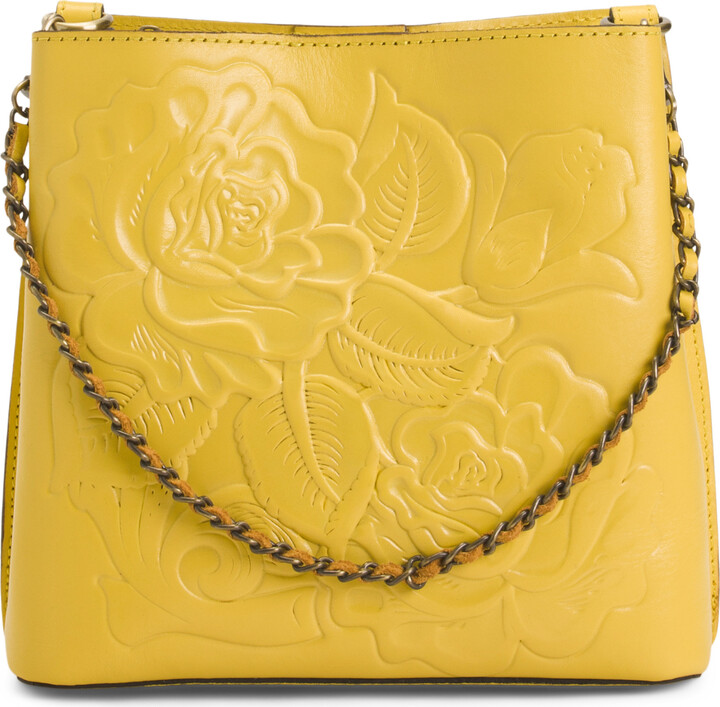 Patricia Nash Leather Ledra Bucket With Crossbody Strap ShopStyle