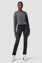 Thumbnail for your product : Hudson Nico Mid-Rise Straight Leg Ankle Jean - Black Ash Destructed