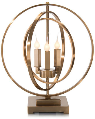 John-Richard Collection Concentric Circles Table Lamp, Brass