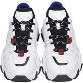 Thumbnail for your product : Ash Eagle Sneakers In White Leather And Fabric