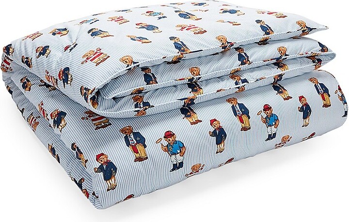 Ralph Lauren Teddy Bear Stripe 3-Piece Comforter Set - ShopStyle