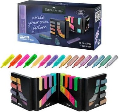 Faber-Castell Textliner 16 Color Desk Set