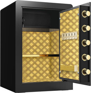 EvoNet Large Electronic Digital Security Safe With Hidden Code Function3.0 Cubic Feet Safe Box With Private Inner Cabinet And Fireproof And Waterproof Bag F