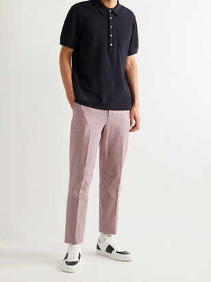Mr P. Tapered Puppytooth Stretch-Cotton Golf Trousers - Men - Pink - UK/US 34