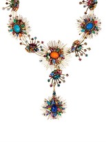 Thumbnail for your product : Erickson Beamon Telepathic gold-plated crystal necklace