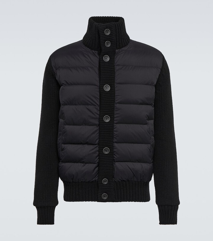 Herno Padded wool and cashmere jacket - ShopStyle Down & Puffer Coats