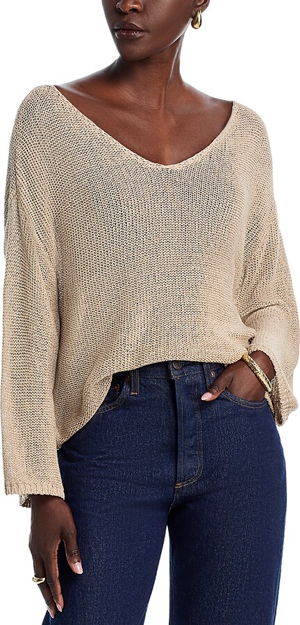 L'Agence Ethan V Neck Sweater