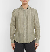 Thumbnail for your product : NN07 Striped Linen-Gauze Shirt