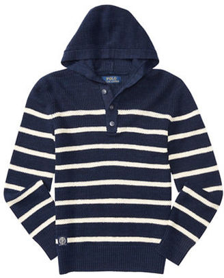 Ralph Lauren Childrenswear Boys 8-20 Striped Knit Hoodie