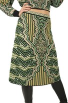 Ethnic Printed Midi Skirt 