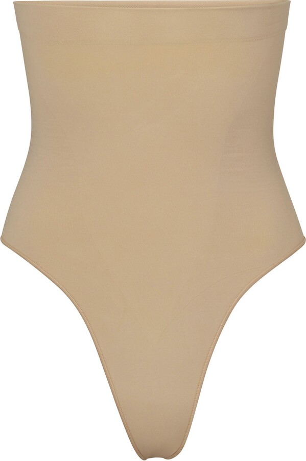 SEAMLESS SCULPT Sculpting Thong HighWaisted Clay ShopStyle Plus