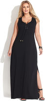 Thumbnail for your product : Vince Camuto Plus Size Sleeveless Lace-Up Maxi Dress