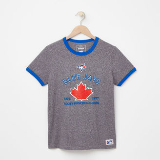 Roots Womens Blue Jays Maple Ringer T-shirt