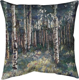 Begin Edition International Inc. Birches - Livingroom Landscapes Poly Twill Throw for Home Decor
