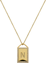 Thumbnail for your product : Rebecca Minkoff Framed Initial Necklace