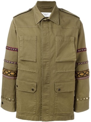 Fashion Clinic Timeless Embroidered Sleeve Field Jacket