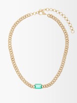 Thumbnail for your product : Shay Diamond, Emerald & 18kt Gold Choker - Green Gold